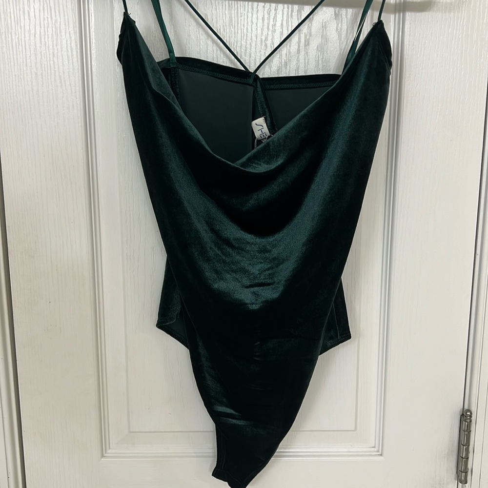 NWT She + Sky Cowl Neck Bodysuit